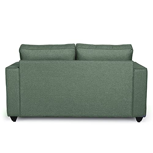 Image of Wakefit Sofa Set | 3 Year Warranty | Sofa 2 Seater, 2 Seater Sofa for Living Room, Wooden Sofa Set, Couch Sofa for Living Room, Sofa for Living Room - Napper(Omega : Green)