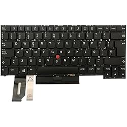 Gintai ESPAÑOL TECLADO (Botón grande de retorno de carro) para Lenovo Thinkpad T490S 20NX 20NY, T495S 20QJ 20QK, X1 Extreme 1st 2rd Gen 20MF 20MG 20QV 20Q, P1 1st 2rd Gen, T14S 20T0 20T1 20UH 20UJ LED