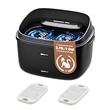 Gardner Pet 3.78L Automatic Pet Water Fountain, Vortex Cat Water Fountain for Drinking, Ultra Quiet Cat Fountain with Filter, Splash-Proof Dog Water Fountain without Adapter, Black