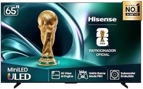 Hisense Smart TV 4K 65" Polegadas 65U7QG Mini LED 144Hz com Dolby...