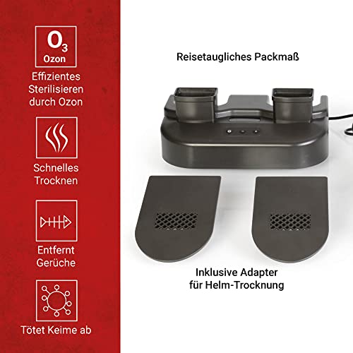 Louis Universal-Trockner, Schuhtrockner & Schuherfrischer, Entfernt Gerüche, Helmtrockner, Handschuhtrockner, Antibakteriell, Elektrisch, Optimal für Motorrad, Ski, Fußball und Weitere Sportarten