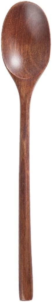 Soup Spoon Wooden Long Handle Household Multi-Model Color Handmade Ladle(02)