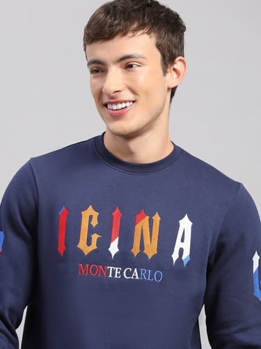 Image of Monte Carlo Mens Regular Fit Self Designed Collar Full Sleeve Winter Tracksuit | Men Track Suit | Stylish Sportswear Set with Jacket and Lower | Activewear Set For Men's (Pack Of 1)