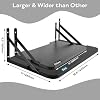 Solid Wood Black Projector Shelf - 16.2 x 11 (L*W), Floating Wall Mount, Modem & Cable Box Shelf for Xbox Series PS5 PS4