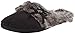 Dearfoams Women's Microfiber Suede with Tie Flat