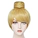 JoneTing Blonde Wig Short Straight Wig Synthetic Wig Yellow Wig for Movie Cosplay Wig