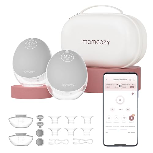 Image of Momcozy Portable M9, Electric Breast Pump for Gifts Women with 24mm Flange, Breastfeeding Gifts for Moms, Banana Yellow