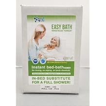 Easy Bath 100% Biodegradable No Rinse Bathing Wipes, Hypoallergenic Bed Bath Wipes with Managed Release Technology, Full Shower with Just 20ml of Water 1 Roll, 125 Wipes