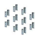 𝐋𝐢𝐞𝐟𝐞𝐫𝐮𝐦𝐟𝐚𝐧𝐠: 10 Paar Profi Verbindungsbeschlag aus massivem Metall - PREMIUM MARKENQUALITÄT - 𝐌𝐀𝐃𝐄 𝐈𝐍 𝐄𝐔𝐑𝐎𝐏𝐄 - Gedotec powered by Heimwerkertools