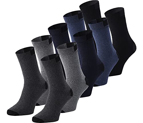 Men's and Women's 5 10 Pack Cotton Socks AT010 (Mix-1 (10 Pack), 12-14)
