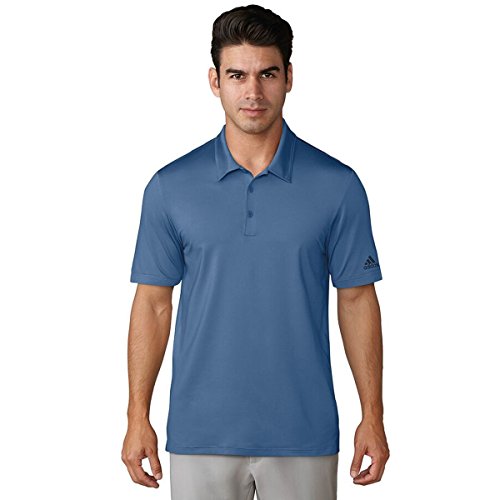 Image of adidas Ultimate 365 Solid Polo Shirt with Sun Protection UP +50, Men, Blue, L