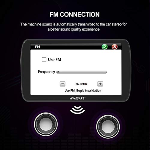 AWESAFE 9\" GPS Navigator for Car Truck RV,Car GPS Navigation System with Lifetime Maps Update,Vehicle GPS with Speed and Red Light Warning - Thumbnail 4