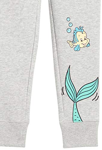 Amazon Essentials Disney | Marvel | Star Wars | Frozen Girls' Fleece Jogger Sweatpants (Previously Spotted Zebra), Pack Of 2, Purple/Grey, Princess Ariel, Small #TOP2