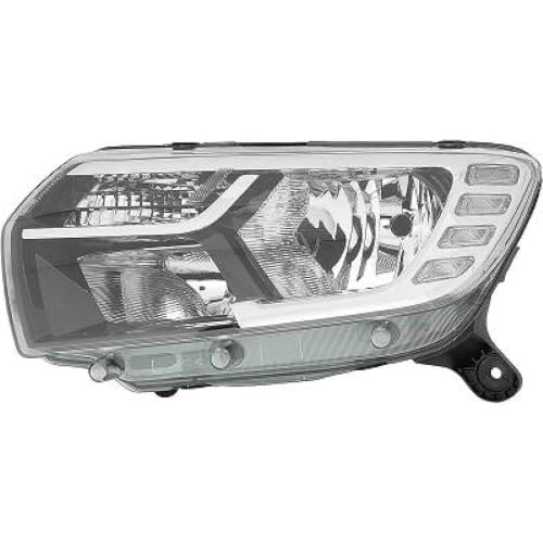 Faro delantero izquierdo H7 halógeno con iluminación nítida para Dacia Logan II