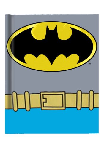 Silver Buffalo BN0150 DC Comics Batman Uniform Hard Cover Journal with Ribbon Book Mark, 160-Pages, 6 in. x 8 in