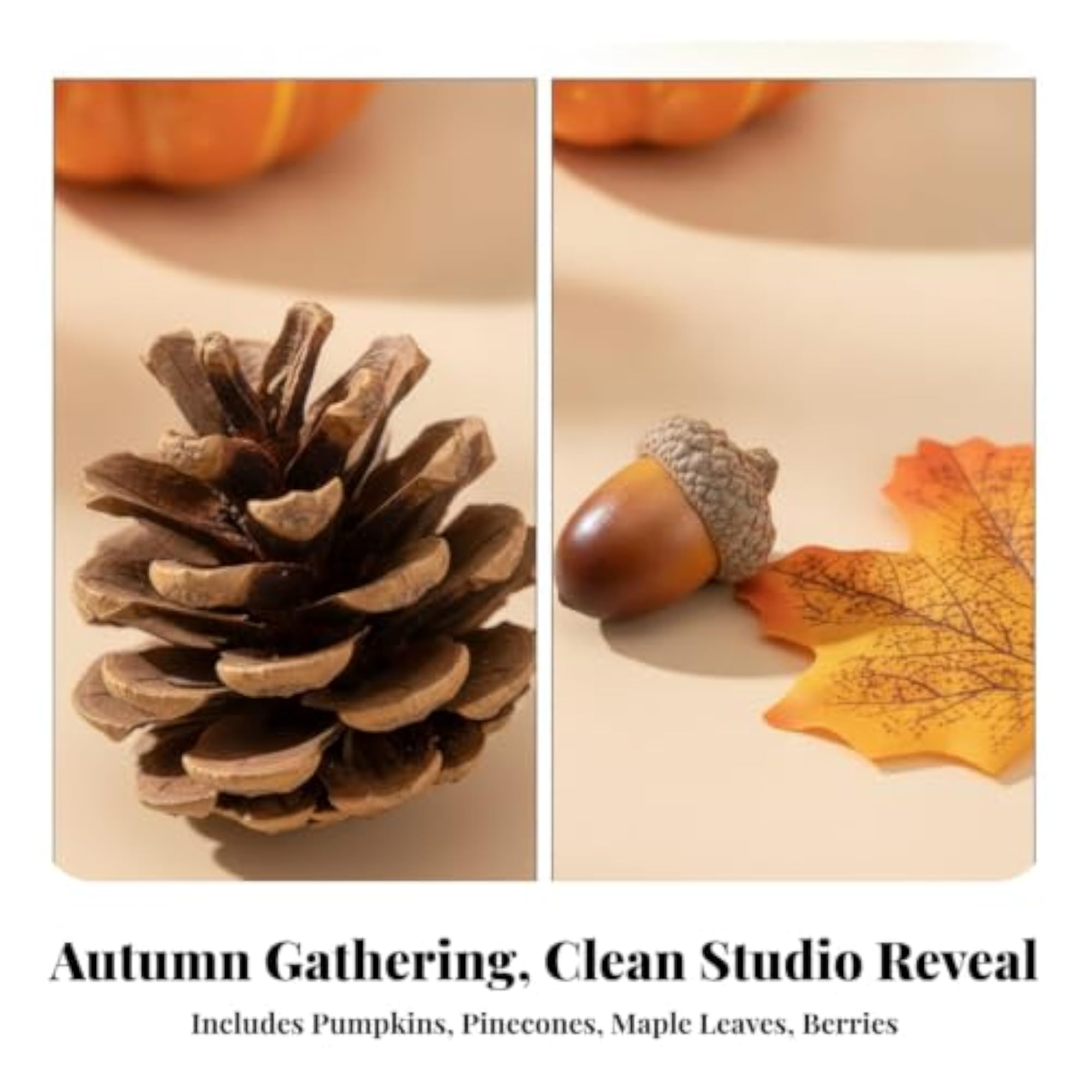 Rustic Autumn Decorative Assortment of Artificial Pumpkins