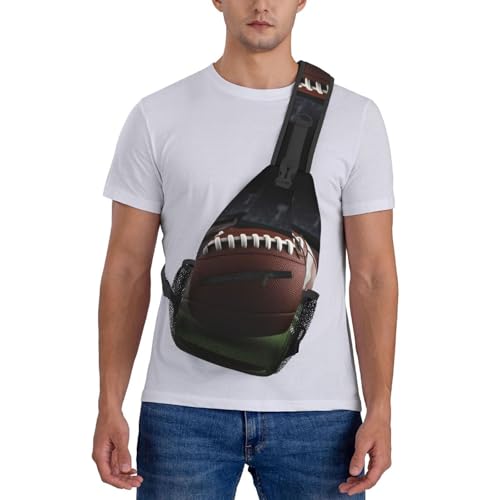 Bolso cruzado para hombre tipo sling mochila urbana negra miniatura 7