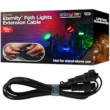 Enbrighten Vibe Eternity Path Light Extension Cord, 10ft, Not for Standalone Use, Enbrighten Eternity Path Lights Needed, Extendable up to 46ft, 86182