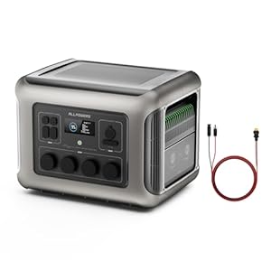 ALLPOWERS R2500 V2 Tragbare Powerstation mit 4 2500W AC Ausgängen, 1920Wh LiFePO4 Generatoren, 1 Std 100% Schnell Aufladen Solargenerator, USV Batterie Backup für Zuhause Camping Wohnmobil