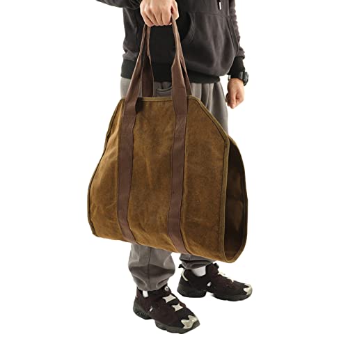 Bolsa de Transporte de Lenha para Lenha, Suporte de Transporte de Lenha Dobrável Portátil de Lona Gr