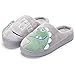 DRECAGE Pantofole Donna da Casa Dinosaur Interne Esterno Uomo Inverno Peluche Ciabatte Unisex Adulto Slippers Calde Leggere Dinosauro RoseRed 35/36 (Dimensioni dell'etichetta36/37)