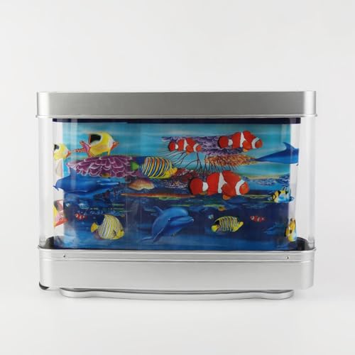 Image of Aquarium Lamp Marine Tropical Fish Night Light for Halloween Parties Room