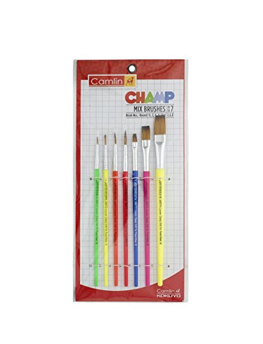 Camlin Champ Brush Set – Pack of 7 (Multicolor) Camlin Champ Brush Set – Pack of 7 (Multicolor)