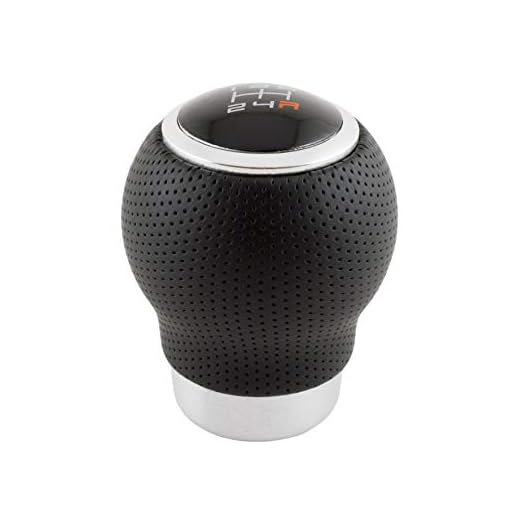 BC Corona - Pomo de cambio con gatillo - 27 mm - Piel negra