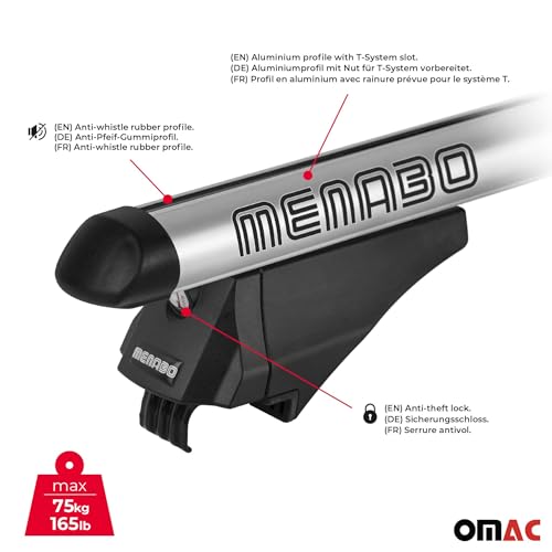 Menabo Dachträger Omac für Skoda Superb mk3 Kombi 2015-2023