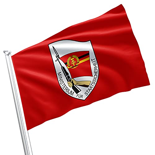 Stasi Ddr Eastern Germany Berlin Soviet Cold War Ministry State Security Military Intelligence Flag Banner Vivid Color Double Stitched Brass Grommets (3X5 Feet) #TOP9