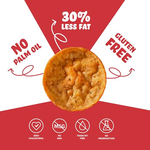 Image of BRB Corn Popped Chips | Achaari Mirch - Flavour | Not Fried. Not Baked | 30% Less Oil, No Palm Oil, Healthy Snack | 48g /51g Pack (weight may vary)