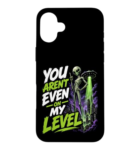You Arn't Even On My Level �ʔ����G�C���A�� UFO �O���t�B�b�N �X�}�z�P�[�X iPhone 16 Plus �p