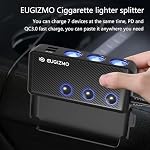 7 in 1 Cigarette Lighter Splitter,3 Socket 200W Car Charger Adapter - Image 4