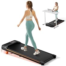 Walking Pad, Under Desk Treadmill with Incline for Home Office 2.5HP Portable Walking Treadmill with 265 Lbs Weight Capacity Walking Machine, Remote Control, LED Display