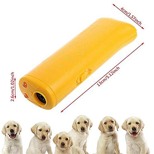Image of 3 in 1 Ultrasound Pet Dog Repeller Anti Barking Stop Bark Training Device Trainer LED Ultrasonic Anti-Barking Ultrasonic Devicer