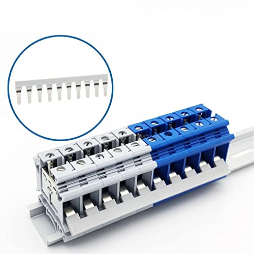 Bloque de terminales puenteado con conector de inserción EB 10-12 para guías DIN 3