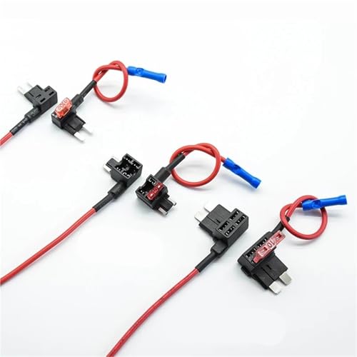 Porte-fusible 12 V adaptateur TAP et mini fusible standard ATM pour dérivation électrique