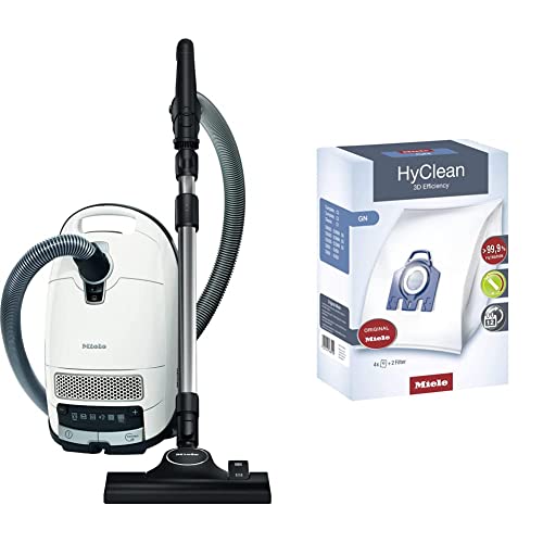 Miele Complete C3 Allergy Aspirador Con Bolsa Apto Para Alérgicos, Con Gran Potencia De Aspiración, Tecla Pedal, Filtro Hepa Bolsas Hyclean 3d Efficiency G N, 4 Bolsas Recogepolvo Y 2 Filtros
