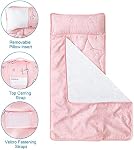 Toddler Nap Mat with Pillow and Blanket 50" x 21" x 1.5", Kids Sleeping Bag Soft and Cozy for Boys and Girls, Nap Mat for Preschool, Daycare, Toddler Sleeping Bag