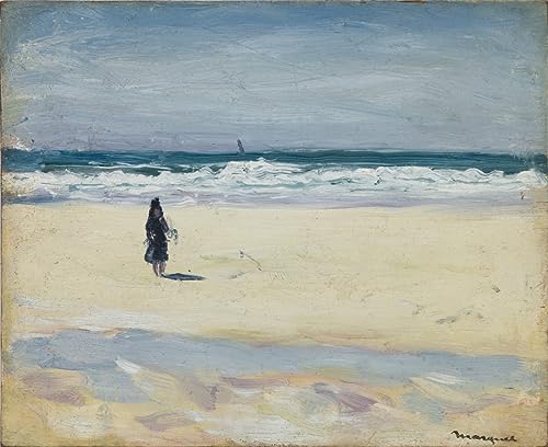 Peinture murale Albert Marquet Jeune fille sur la plage toile 60x90cm