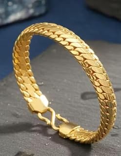 Men's Wear Fancy Gold Plated Bracelet BRACELET-510 Price In India
