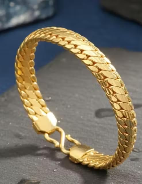 Men's Wear Fancy Gold Plated Bracelet BRACELET-510 - Review, Price and Buying Guide