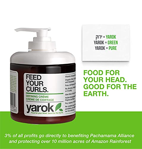 Yarok Feed Your Curls Organic Styling Cream, 8Oz, Made From Aloe Vera, Ylang Ylang, Coconut And Grapeseed Oils, 100% Vegan, Free From Gluten, Sulfate, Paraben, Cruelty-Free #TOP6