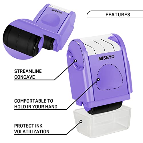Image of Miseyo Self-Inking Dashed Handwriting Lines Practice Roller Stamp for Kids