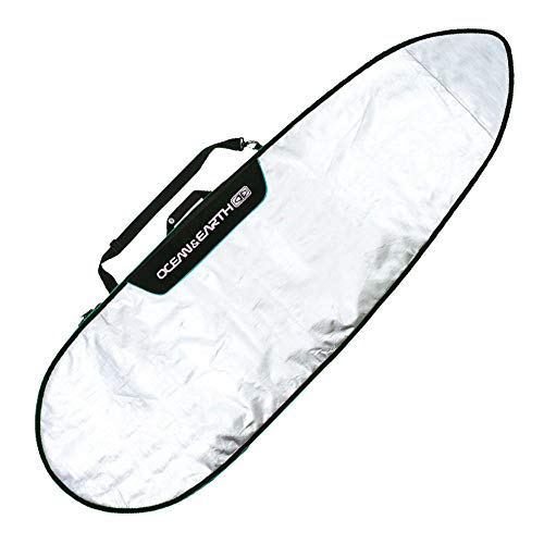 Ocean & Earth - Funda Unisex para Tabla de Surf, 5'8, Plateado