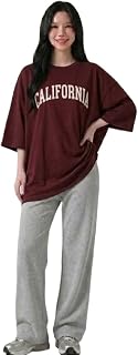 DIAZ Women Oversized T-Shirt and Lower Set TrackSuit for Women | Oversize Baggy Loose Fit T-Shirt with Joggers Track Pants... Price In India