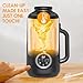 8-in-1 Nut Milk Maker, 40oz Blender Homemade Almond, Oat, Soy, Coconut Milk, Juice & Soup, Electric Bean Milk Machine with Delay Start/Auto-Clean/Boil Water/Keep Warm (Black)