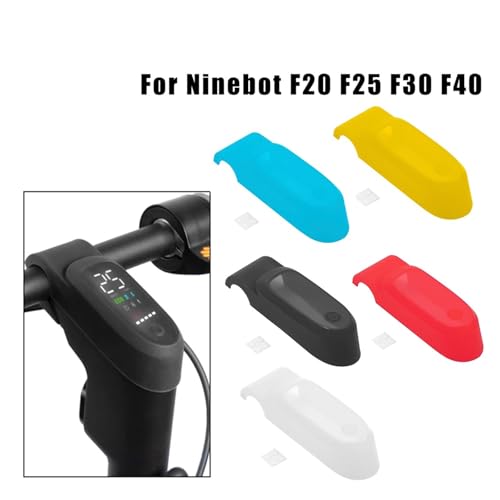 Housse protection tableau bord scooter Ninebot étui silicone rouge - 2