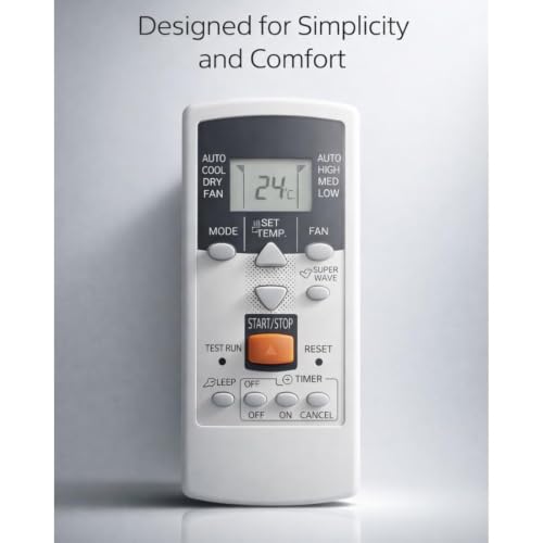 Image of 7-SAT Compatible with O General AC Remote Control, Replacement Remote for O General AC Remote Original (Come with 2 AAA Batteries)