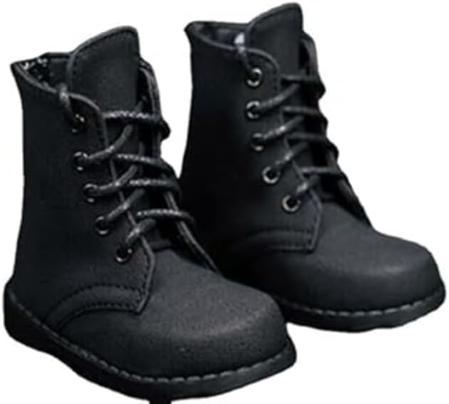 BOSWON 1/3 SD/BJD Shoes Black Lace-up Short Boots Model for Female Dolls